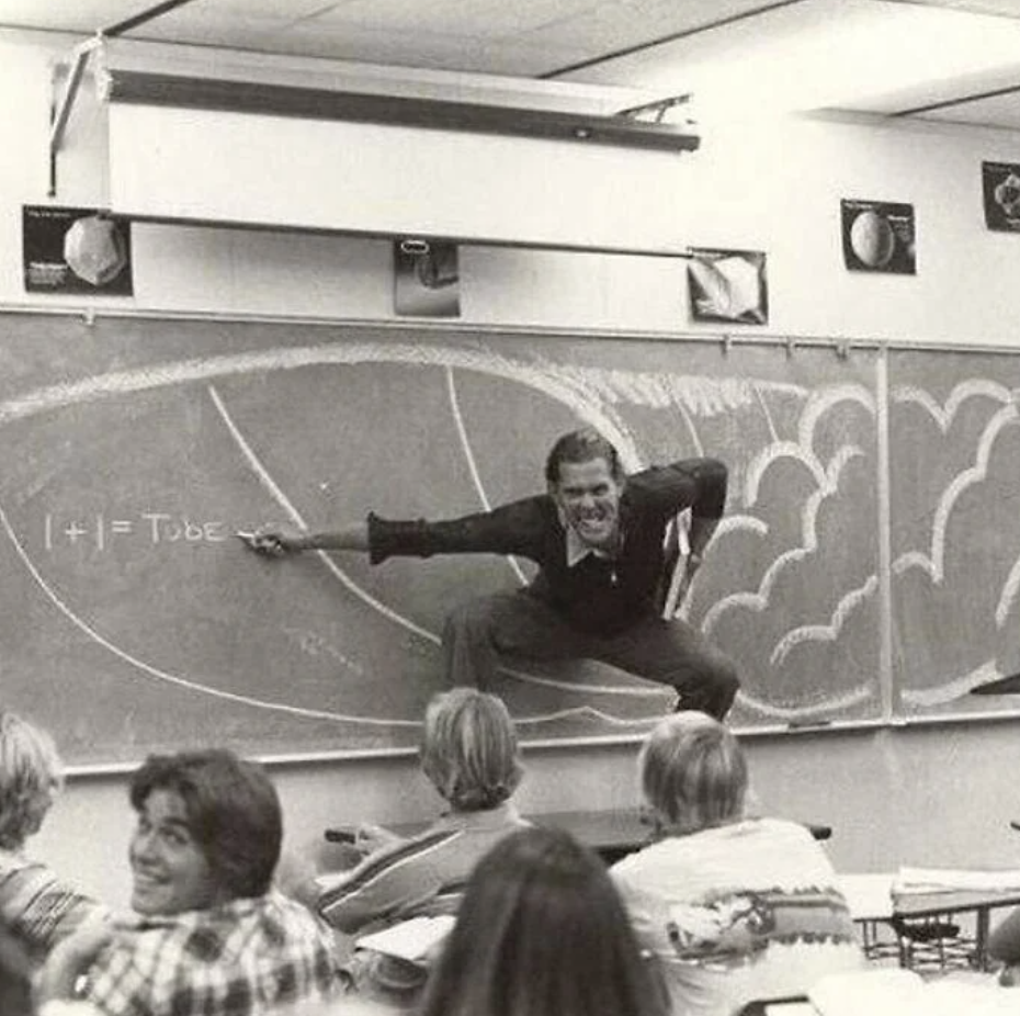 california teacher teaching the physics of surfing 1970 - 11Tube